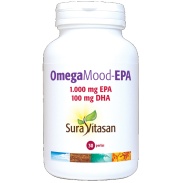Vista delantera del omega Mood-EPA 30 perlas Suravitasan en stock