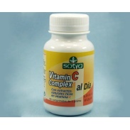 Vista frontal del vitamina C Complex 1000mg 90 comprimidos Sotya en stock