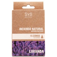 Producto relacionad Incienso natural Sys 15 conos lavanda