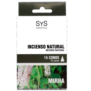 Producto relacionad Incienso natural Sys 15 conos mirra