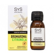 Vista frontal del esencia brumaroma Sys 50ml citronela en stock
