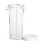 Vista frontal del vaso de 16 oz (tritán BPA free) - Personal Blender Tribest