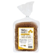 Producto relacionad Pan de molde integral con maíz, cúrcuma y pipas de girasol , 400 g Taho cereal