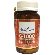 Vista principal del vitamina C no ácida 1000mg 100c Estado puro Tongil en stock