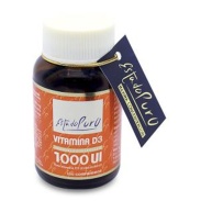 Vista frontal del vitamina D3 1000 UI 100 comp Estado Puro Tongil en stock