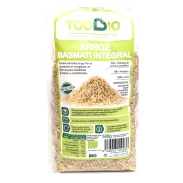 Vista frontal del arroz basmati integral s/gl bio 500 gr TooBio en stock