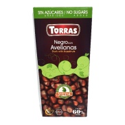 Producto relacionad Chocolate Negro con Avellanas (Estevia) 60% cacao Torras