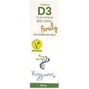 Vitamina D3 family 800 IU vegana 30ml Vegunn