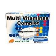 Multi Vitaminas Complet + Oligoelementos 24 comprimidos efervescentes Vallesol