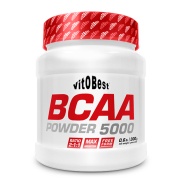 Vista principal del bCAA 5000 Powder (sabor cereza) 300gr VitOBest en stock