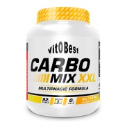Vista frontal del carbo Mix XXL (sabor neutro) 4lb VitOBest en stock