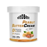 Vista frontal del peanut Butter Cream 300gr VitOBest en stock