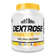 Vista frontal del dextrose 100% pura 4lb VitOBest en stock