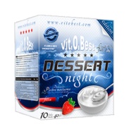 Vista frontal del dessert Night Fresa 10 sobres VitOBest en stock