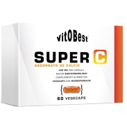 Vista principal del super C ( ascorbato de calcio ) 60 cáps VitOBest en stock