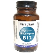 B 12 con B-complex hig twelve vegan 30 cápsulas Viridian