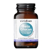 Beta glucano 250 mg (plus vitamina C, D3 & Zinc) vegano 30 cáps Viridian
