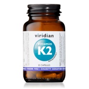 Vitamina k2 50ug vegano 30 cáps Viridian