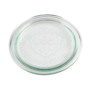 Tapa de vidrio para tarros conserva Weck 8 cm