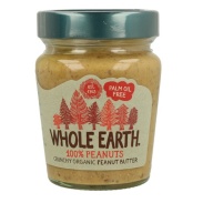 Crema crujiente de cacahuete bio, 227 g  Whole earth