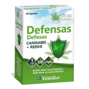 Vista delantera del defensas 30 cáps zentrum cannabis Ynsadiet en stock