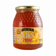 Vista delantera del miel cantueso y tomillo 1 kg hijas del sol Ynsadiet en stock