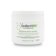 Vista delantera del zeoBent MED Ultrafinos desintoxicantes 210 g  ZeoBent en stock